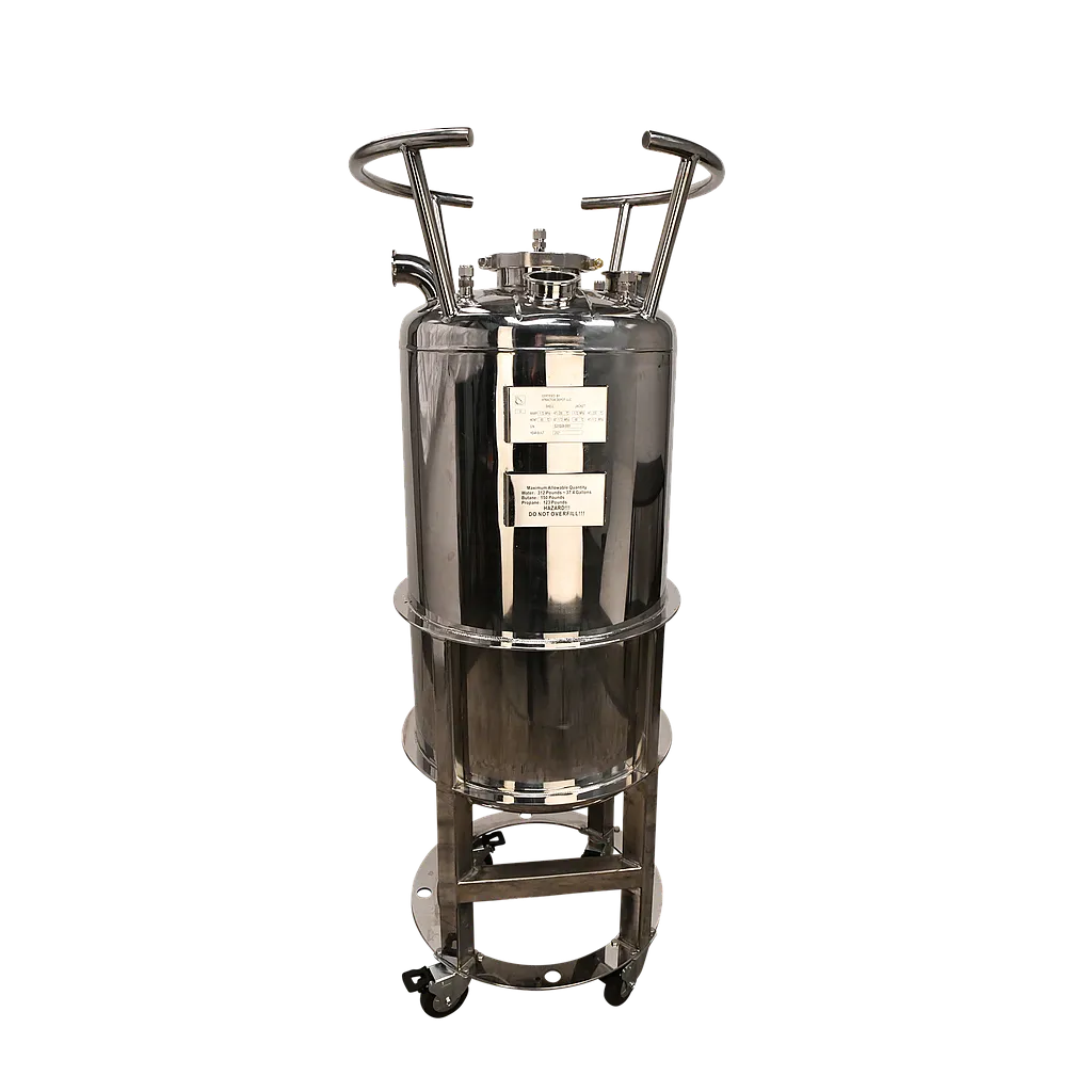 312lb ASME Single-Jacketed Solvent Tank or Collection Vessel | V1 | Unassembled