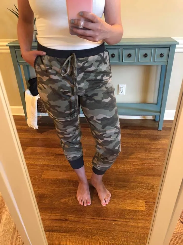 Accent Joggers | Camo and Charcoal