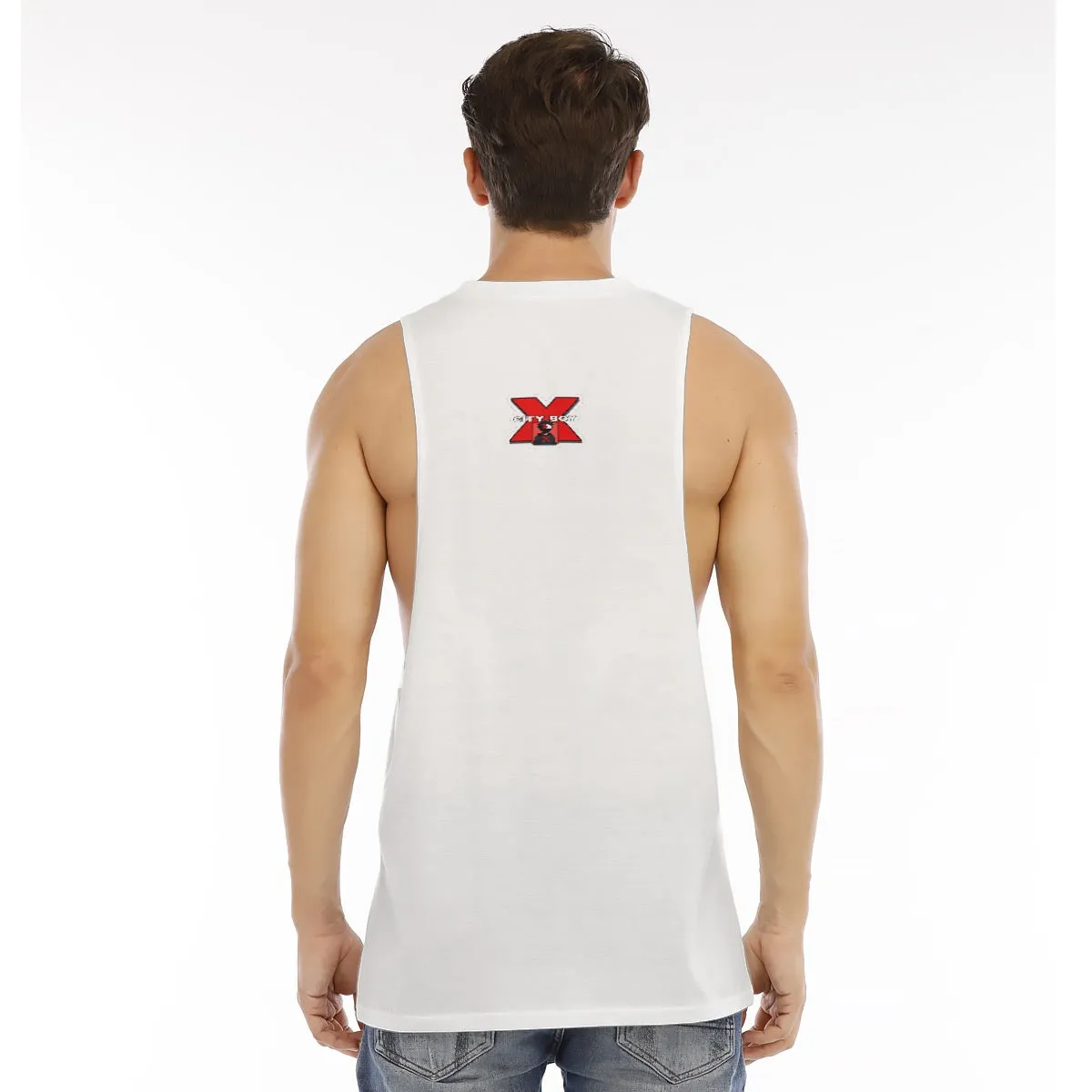 All-Over Print Men's O-neck Long Tank Top X13 cityboy print