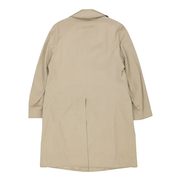 Aquascutum Trench Coat - Large Cream Cotton Blend