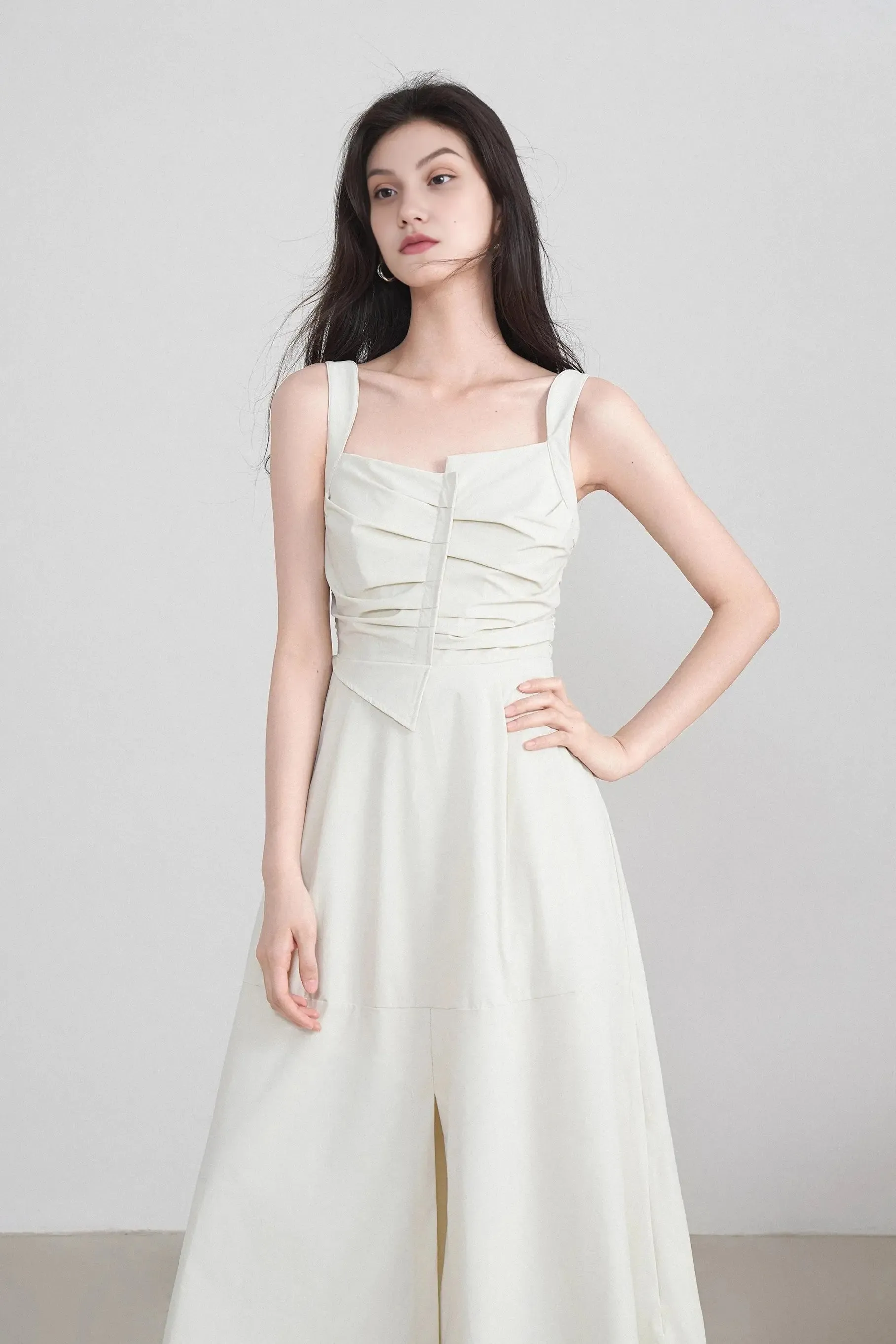Asymmetric Front Sleevesless Dress