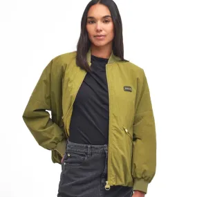 Barbour International Mansell Bomber Jacket In Golden Khaki