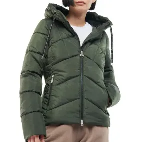 Barbour International Valle Quilted Jacket In Green