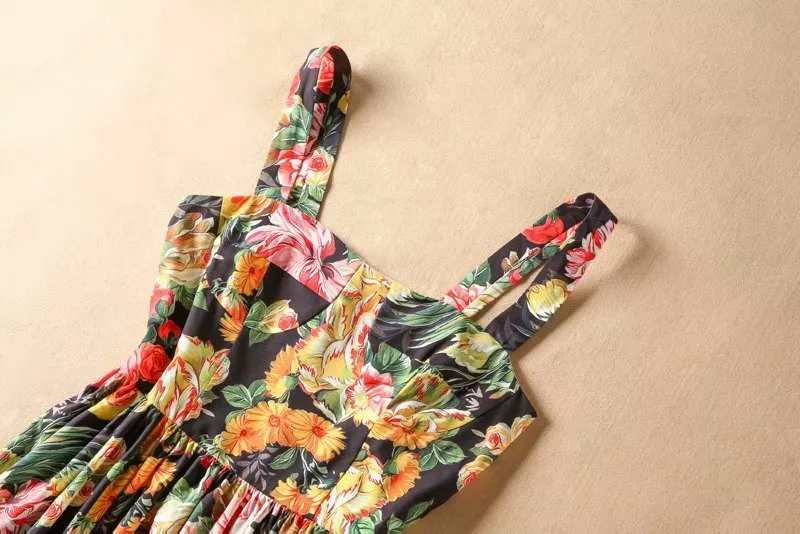 BBL DESIGN SUMMER FLORAL PRINT MAXI DRESS