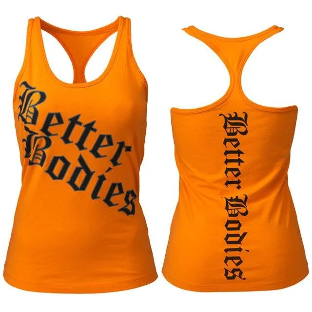 Better Bodies Printed T-Back - Bright Orange
