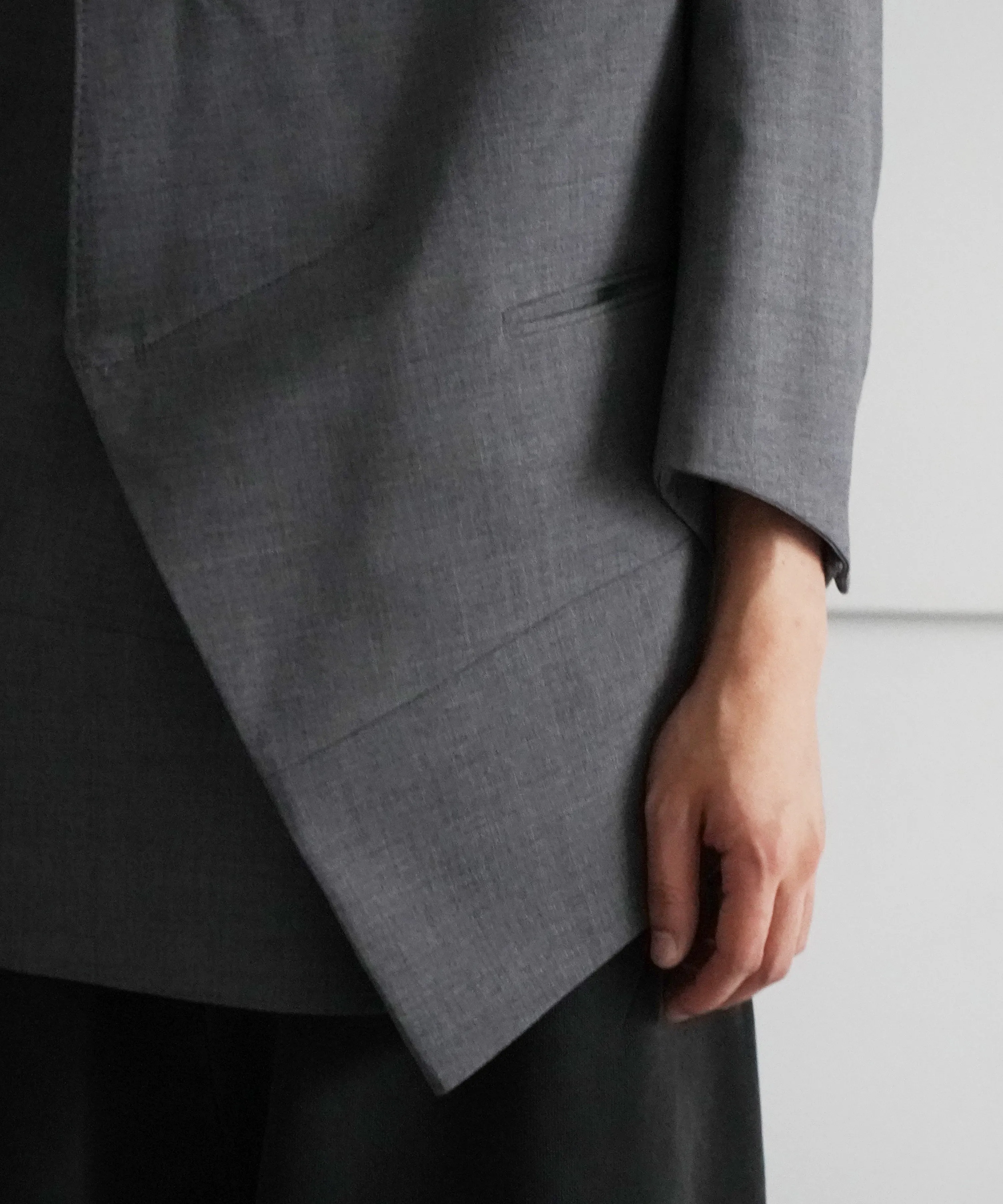 BIBLIOTHERK PULLOVER TAILORED JACKET "GRAY"