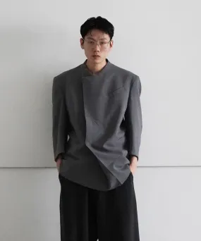 BIBLIOTHERK PULLOVER TAILORED JACKET "GRAY"