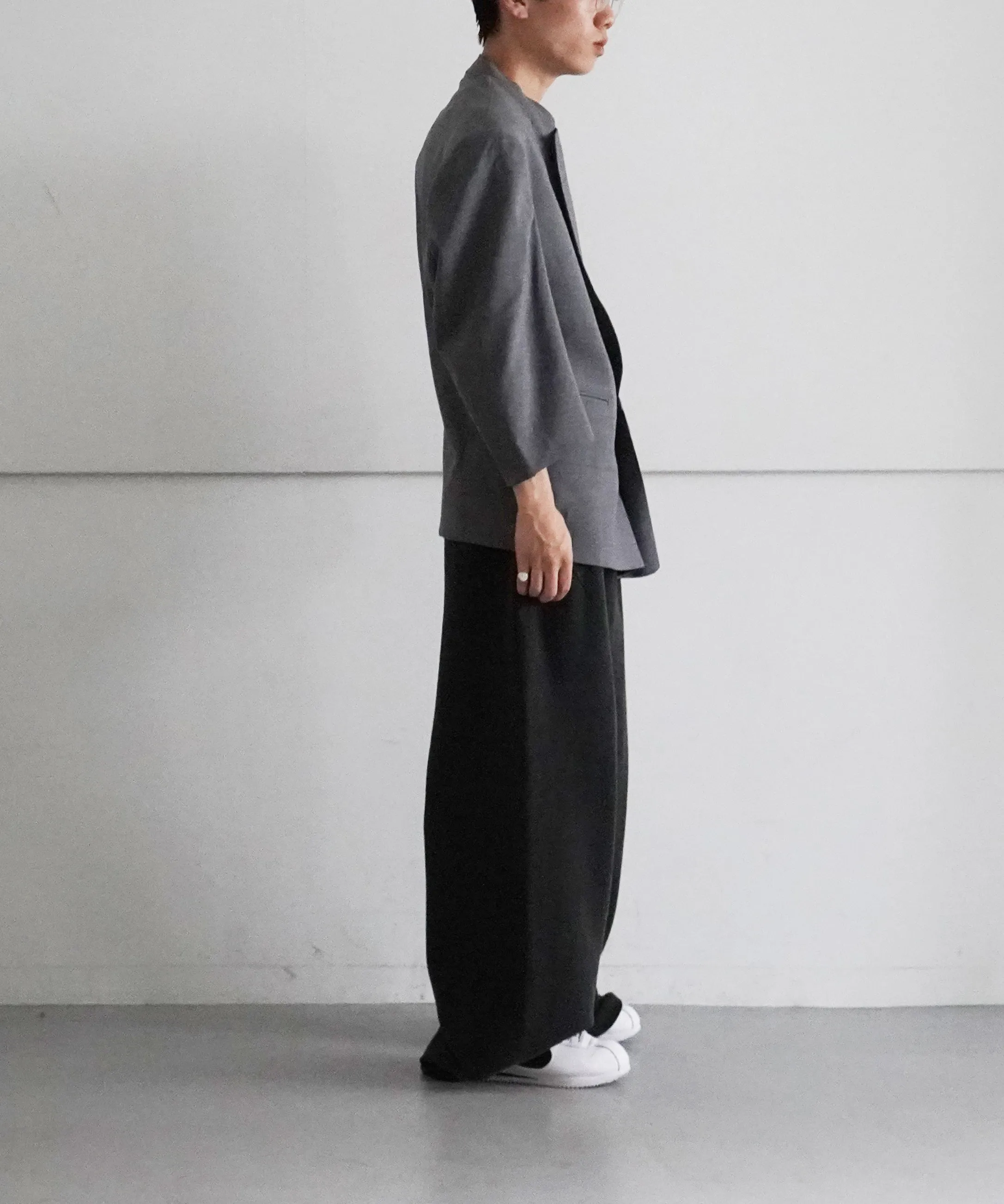 BIBLIOTHERK PULLOVER TAILORED JACKET "GRAY"