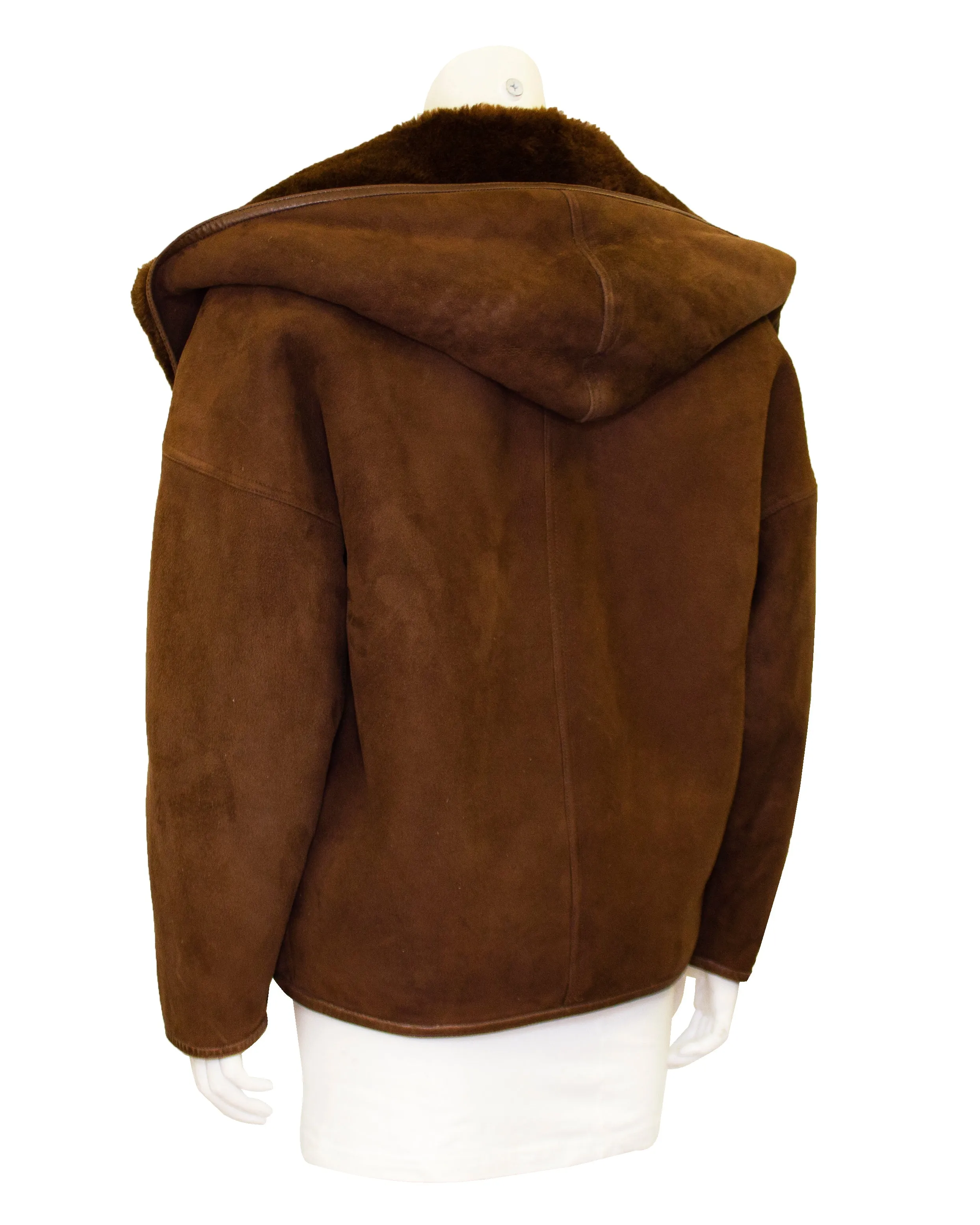 Brown Suede Bomber Jacket
