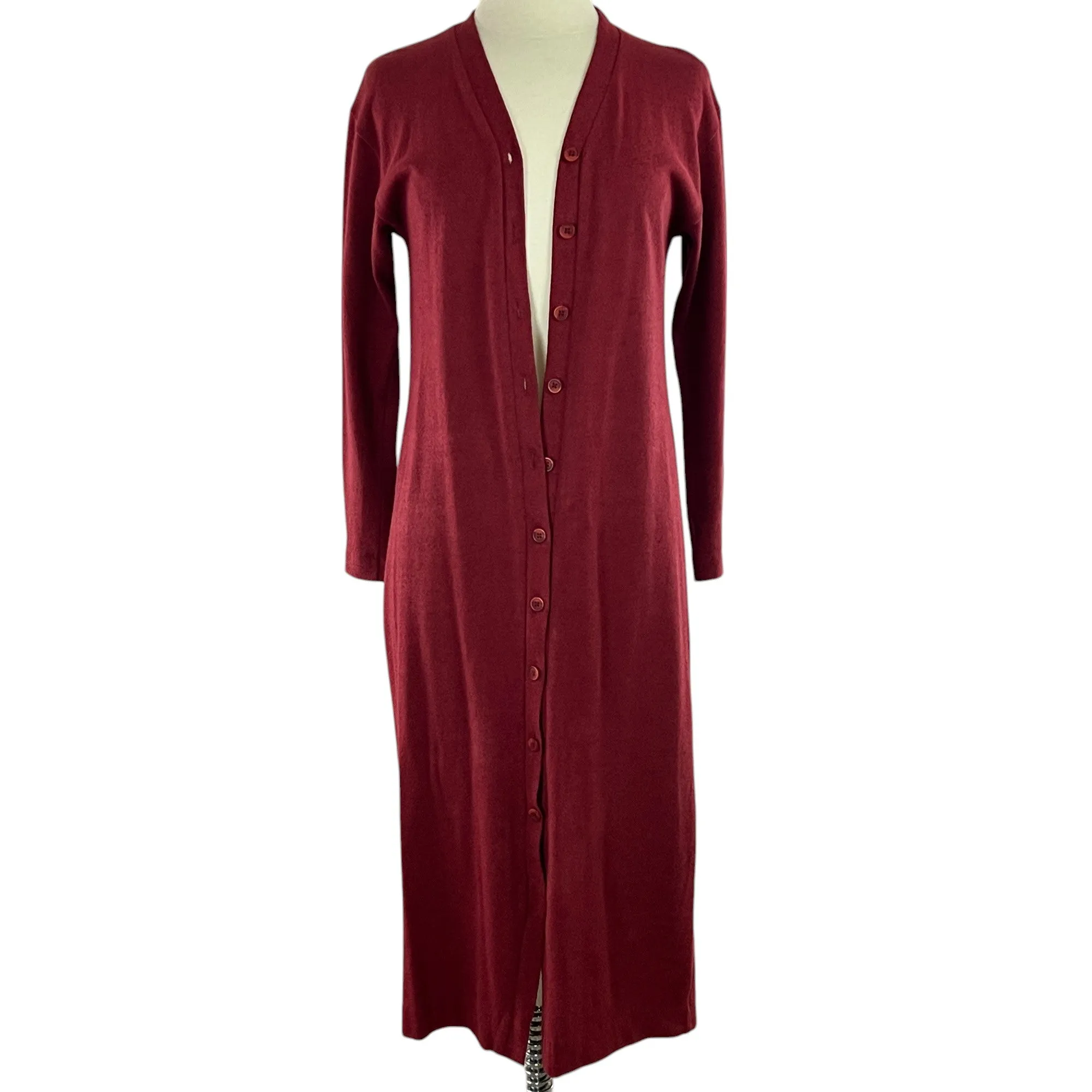Burgundy Midi Sweater Dress Size Small
