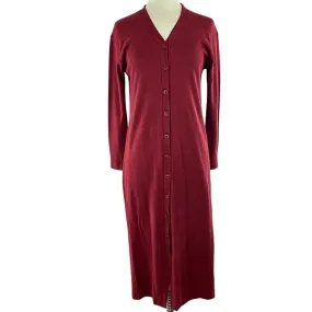 Burgundy Midi Sweater Dress Size Small