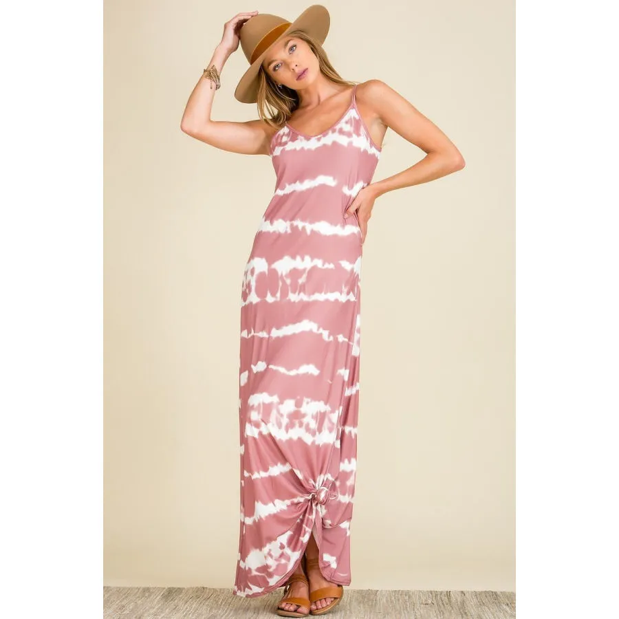 Buttery Soft DTY Tie Dye Maxi Dress