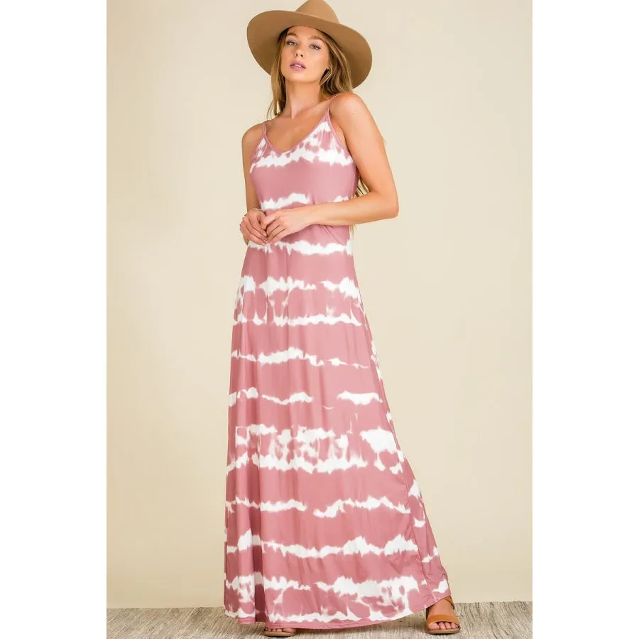 Buttery Soft DTY Tie Dye Maxi Dress