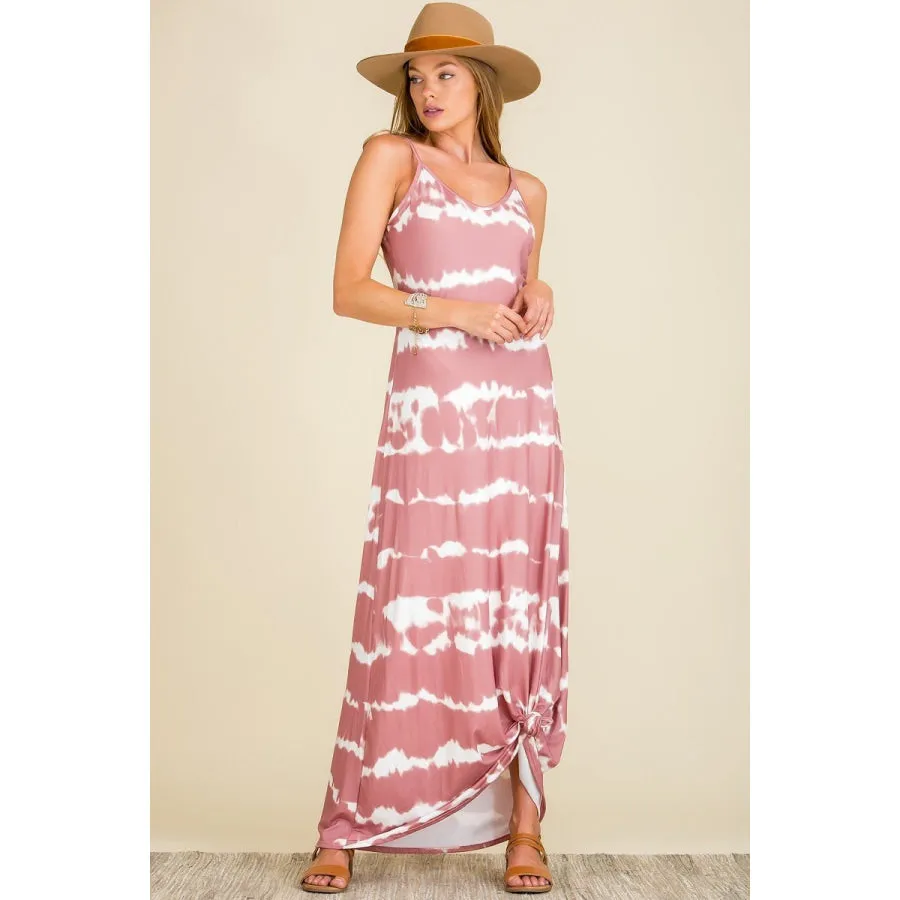 Buttery Soft DTY Tie Dye Maxi Dress