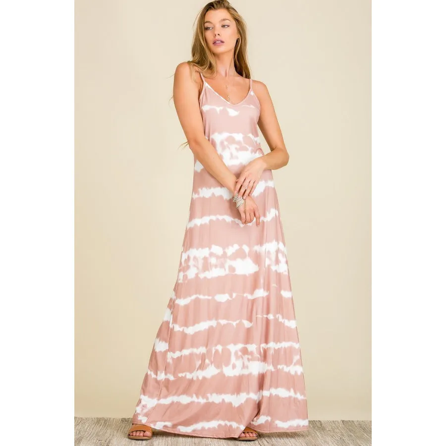 Buttery Soft DTY Tie Dye Maxi Dress