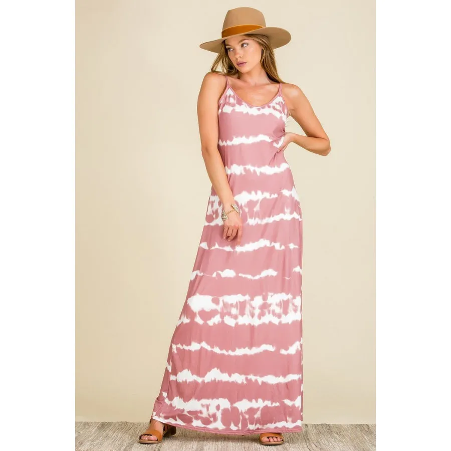 Buttery Soft DTY Tie Dye Maxi Dress