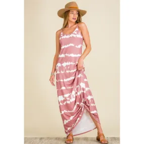 Buttery Soft DTY Tie Dye Maxi Dress
