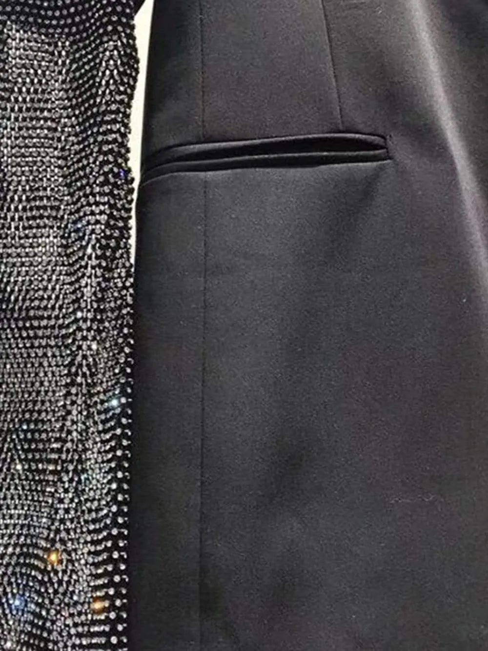 Cotton-Blend Mini Blazer Dress