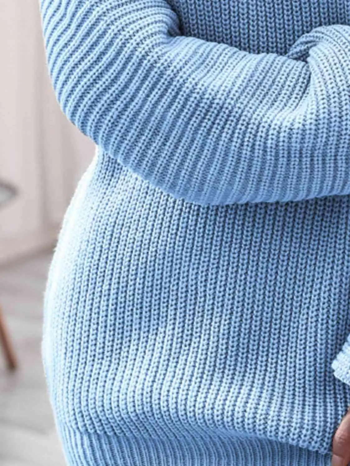 Cozy Fascination Rib-Knit Boat Neck Sweater Dress