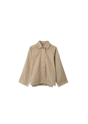 Cropped Trench Coat - Travertine