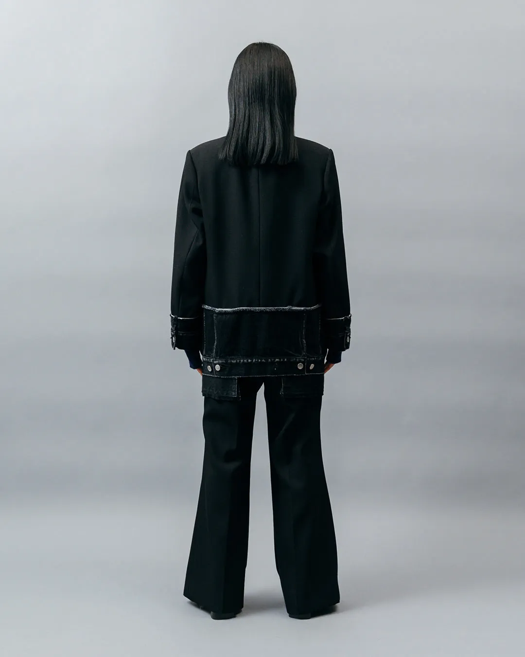 DENIM DOCKING TAILORED JACKET .10【BLACK/BLACK】