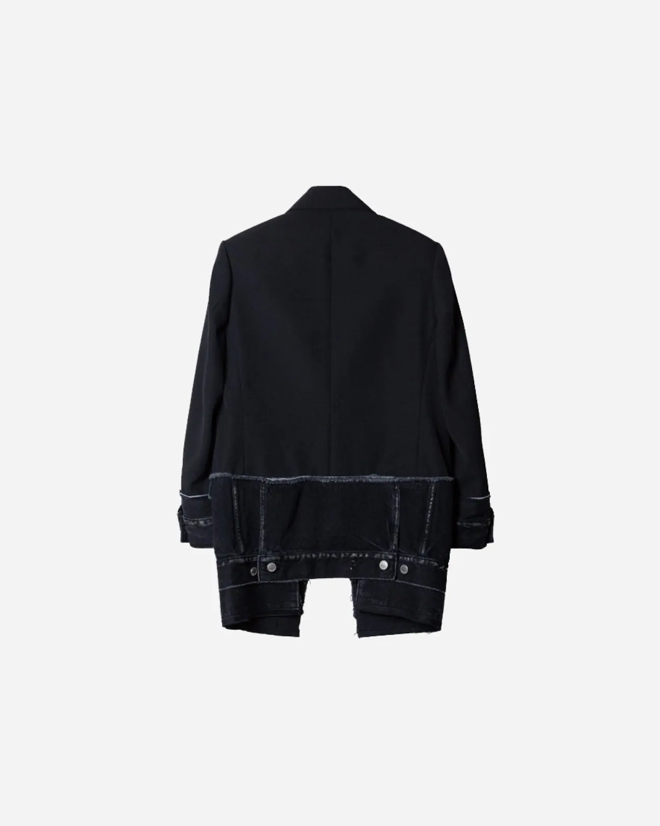 DENIM DOCKING TAILORED JACKET .10【BLACK/BLACK】