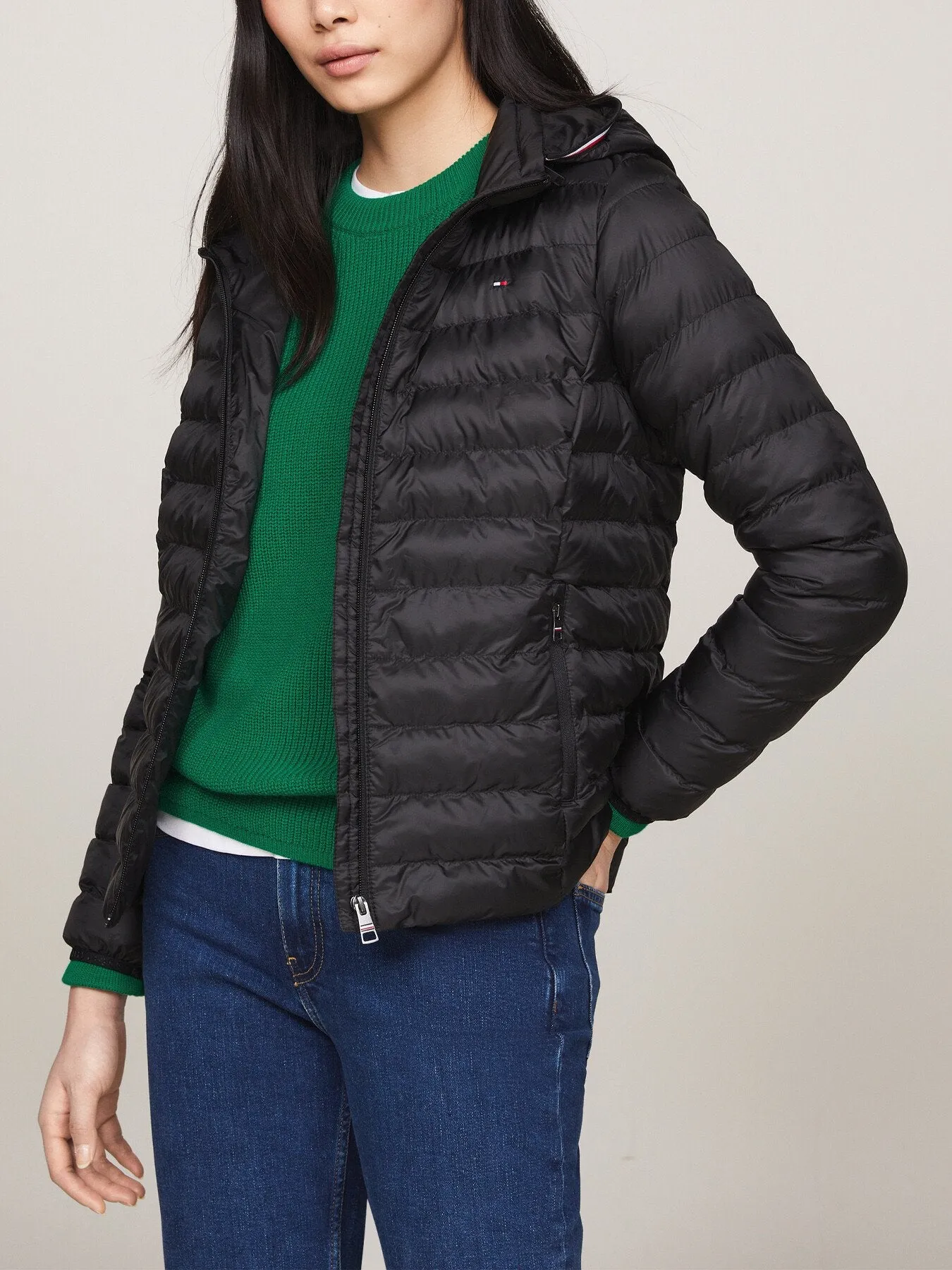 Down-Filled Hooded Zip-Thru Jacket