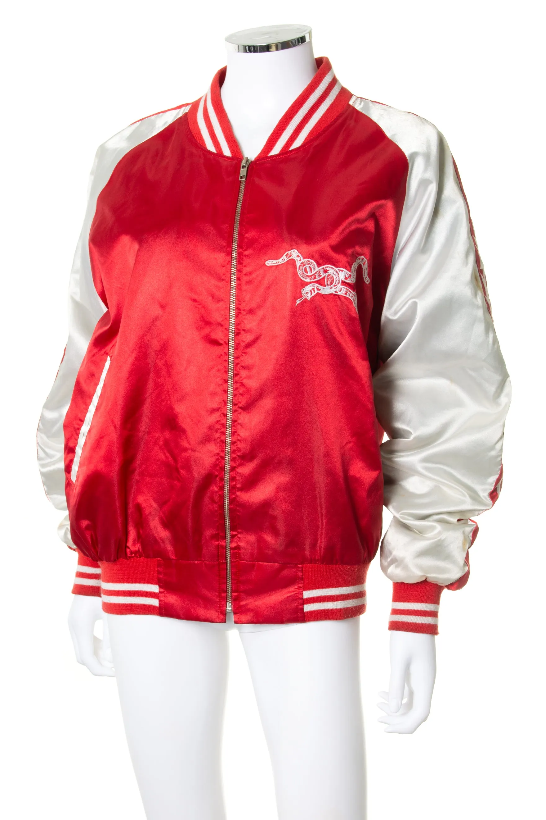 Dragon Embroidered Bomber Jacket