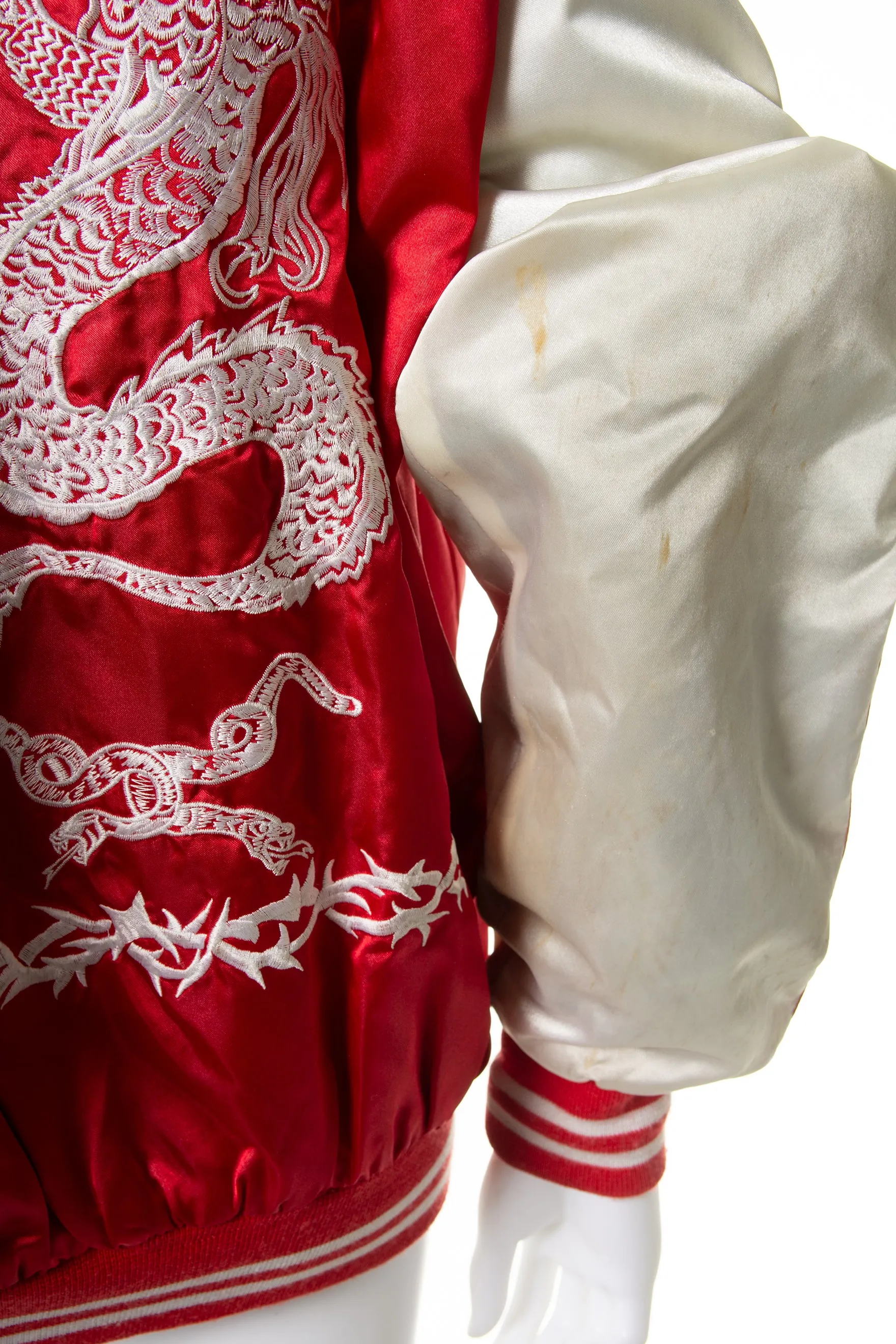 Dragon Embroidered Bomber Jacket
