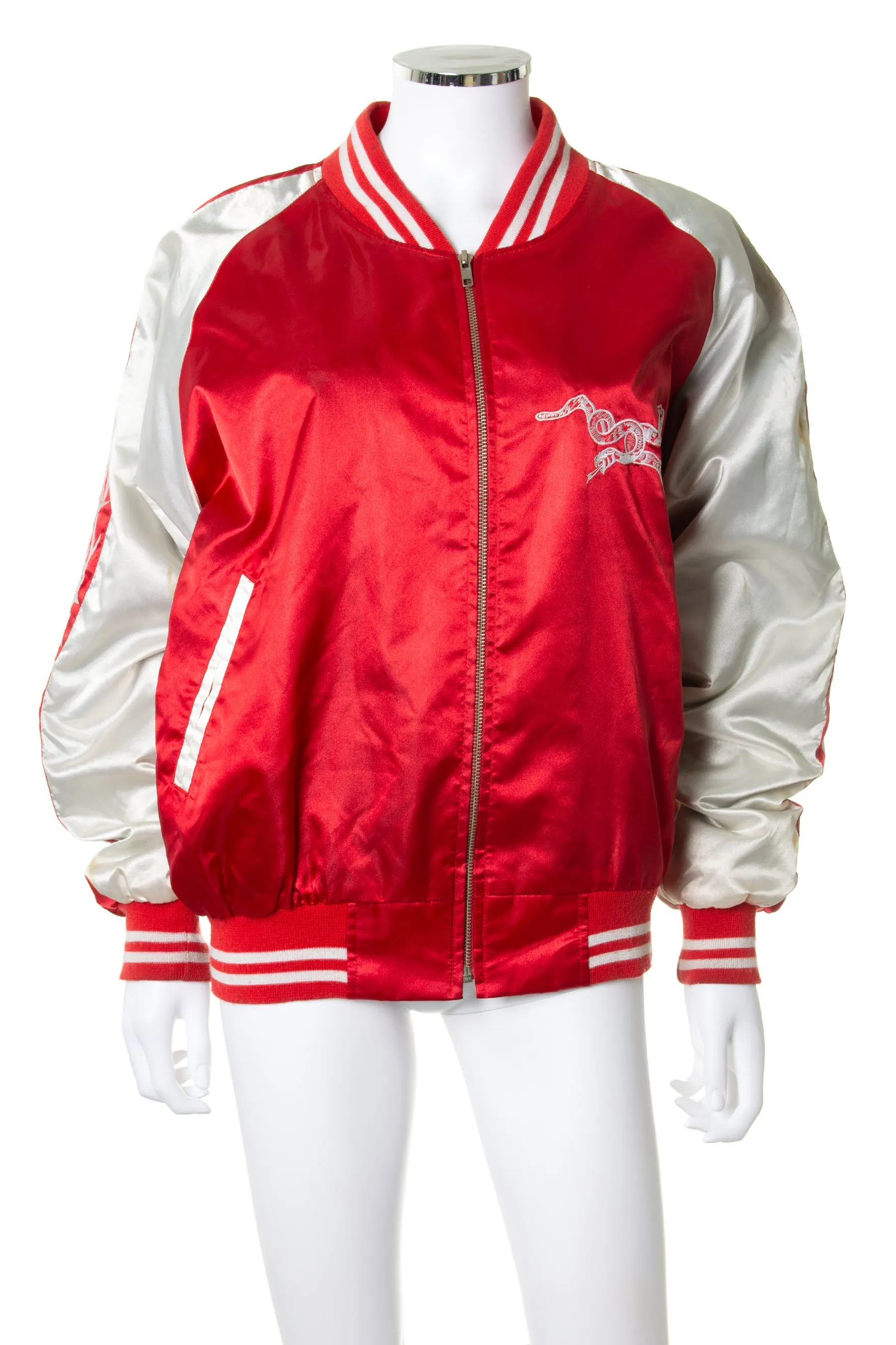 Dragon Embroidered Bomber Jacket