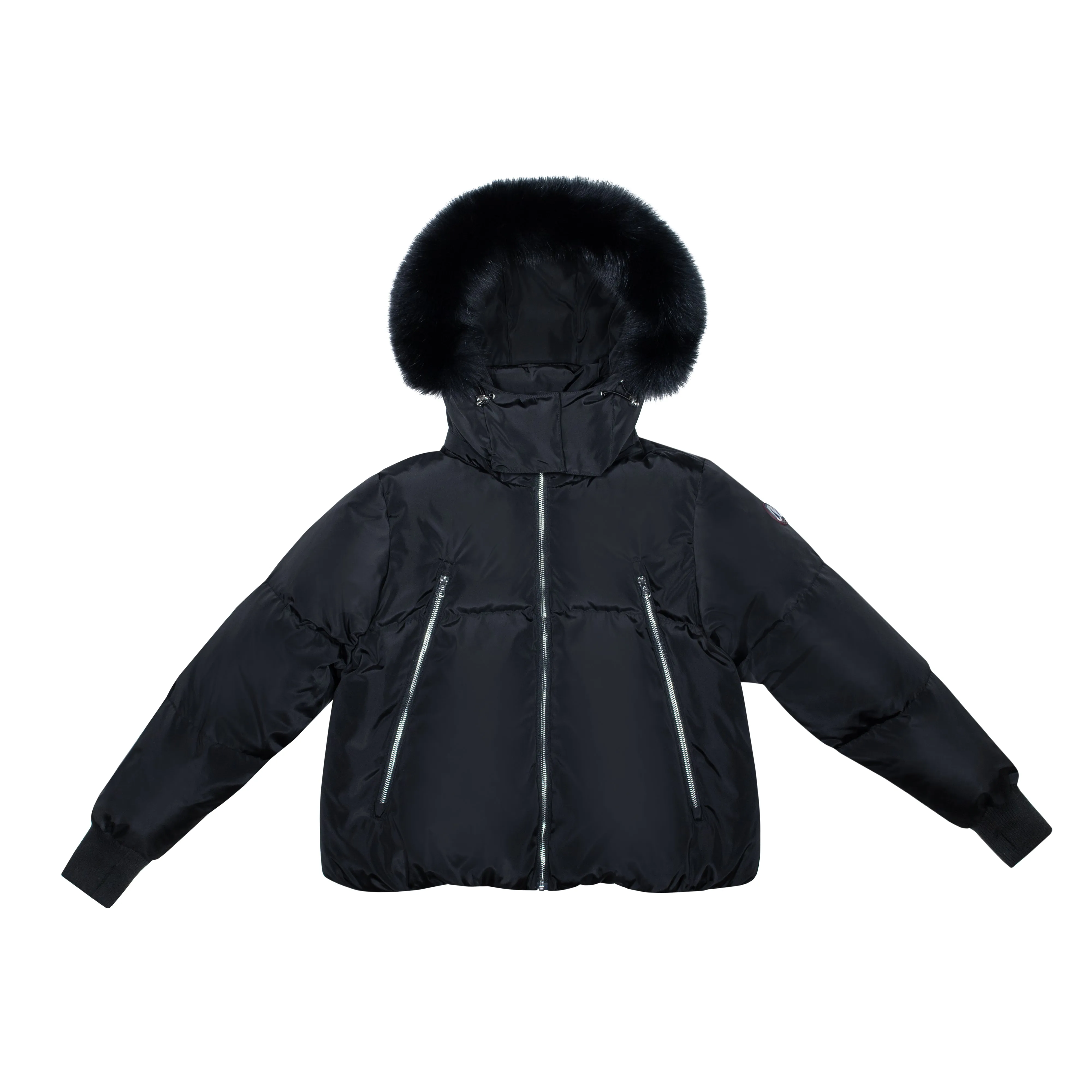 Ellabee Black Girls Zip Puffer Coat