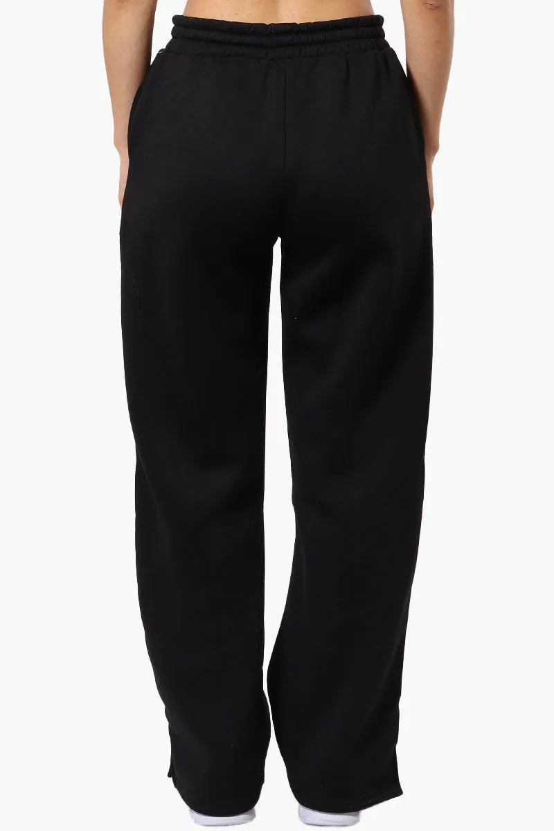 Fahrenheit Tie Waist Basic Sweatpants - Black