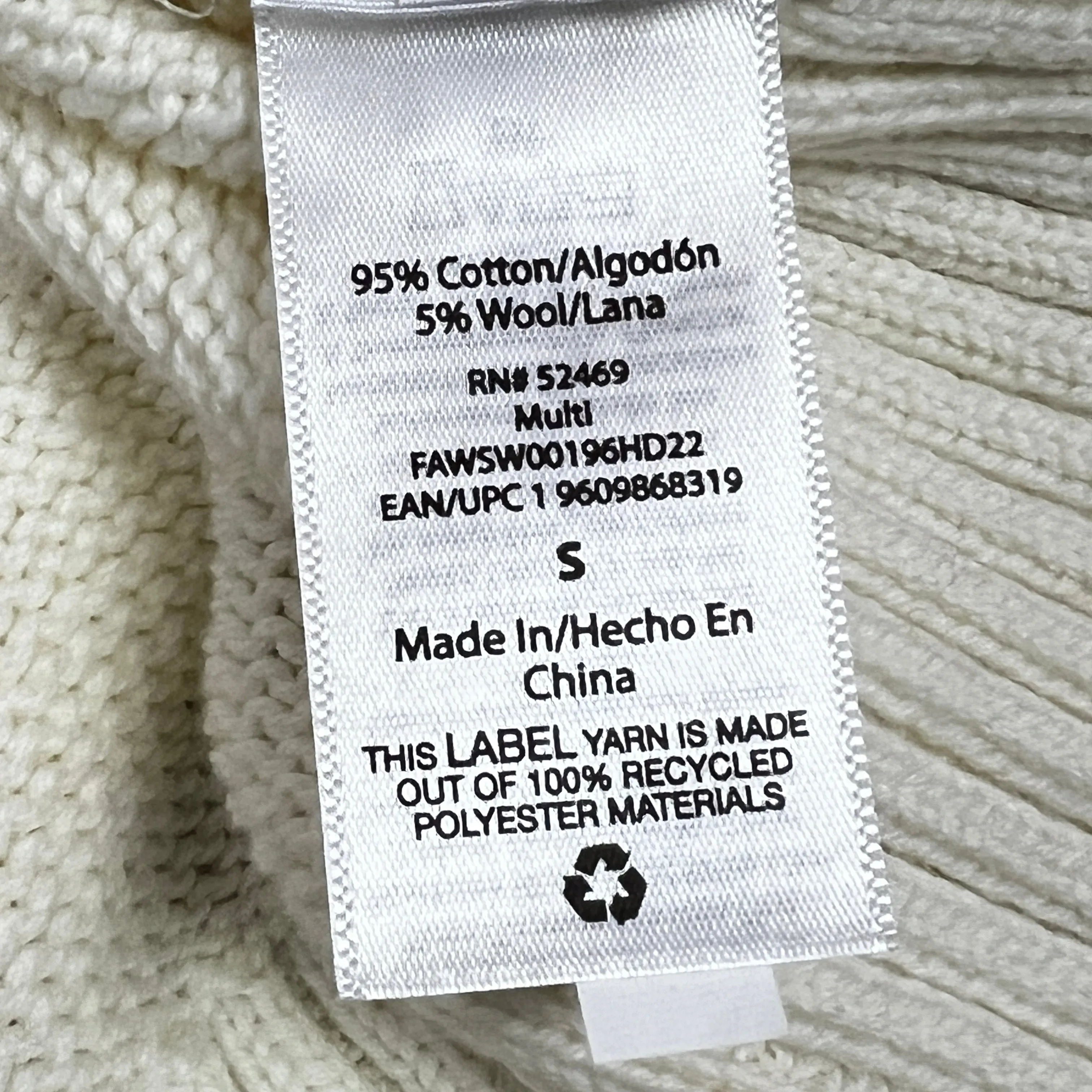 Fair Isle Cotton Wool Knit Turtleneck Sweater Dress Size Small