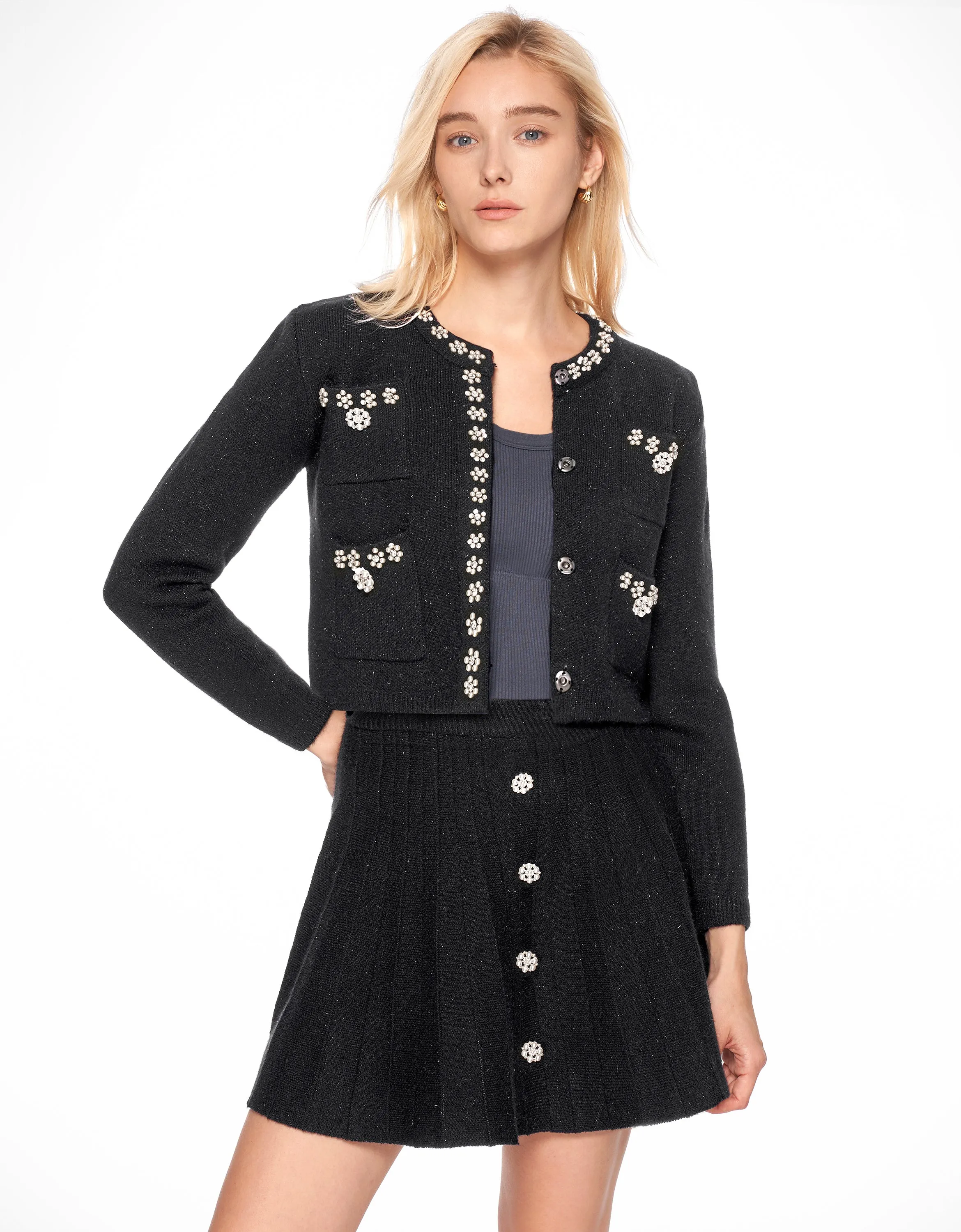 Faux Diamante Embellished Sartorial Sets