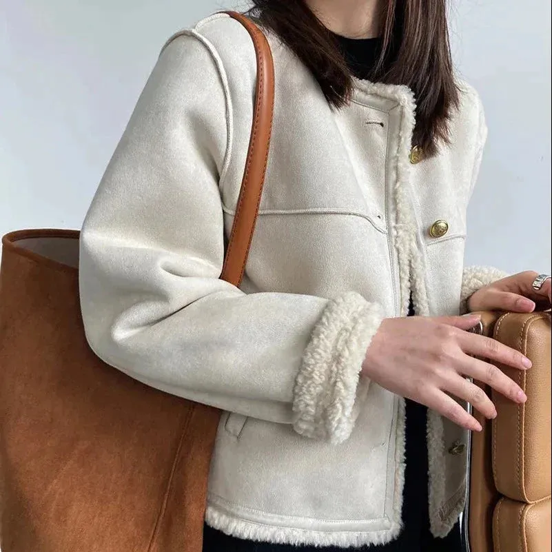 Faux Shearling Jas