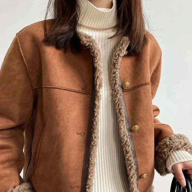 Faux Shearling Jas
