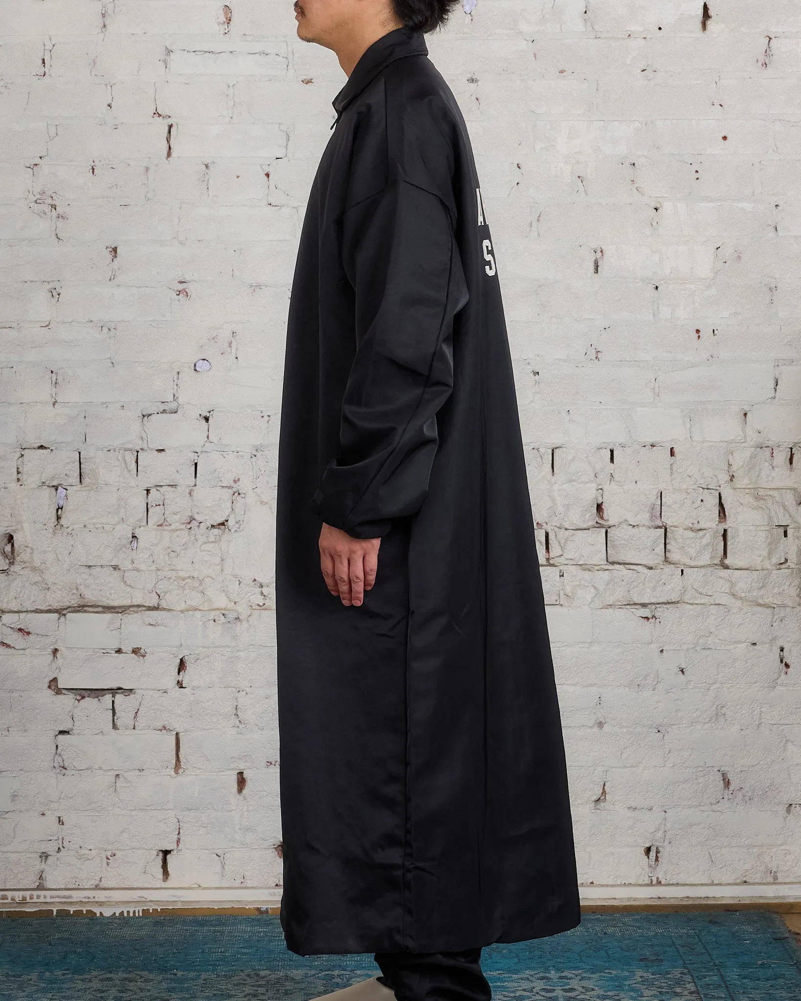 Fear of God Essentials Textured Nylon Trench Coat Black