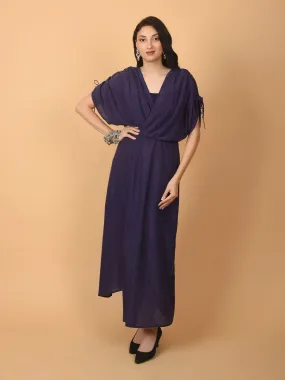 Flawless Purple Party Dress For Women  | BEKKY