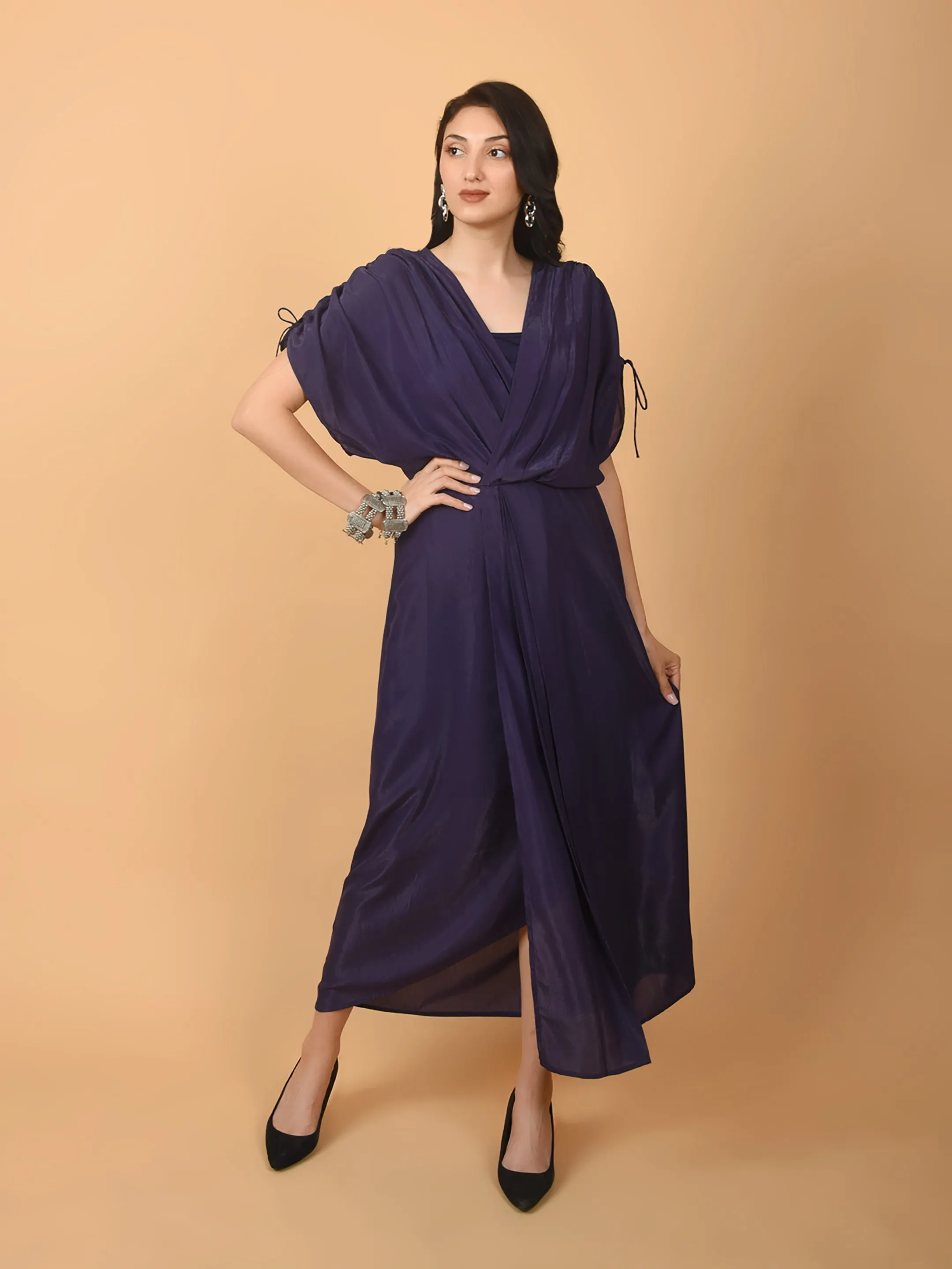 Flawless Purple Party Dress For Women  | BEKKY