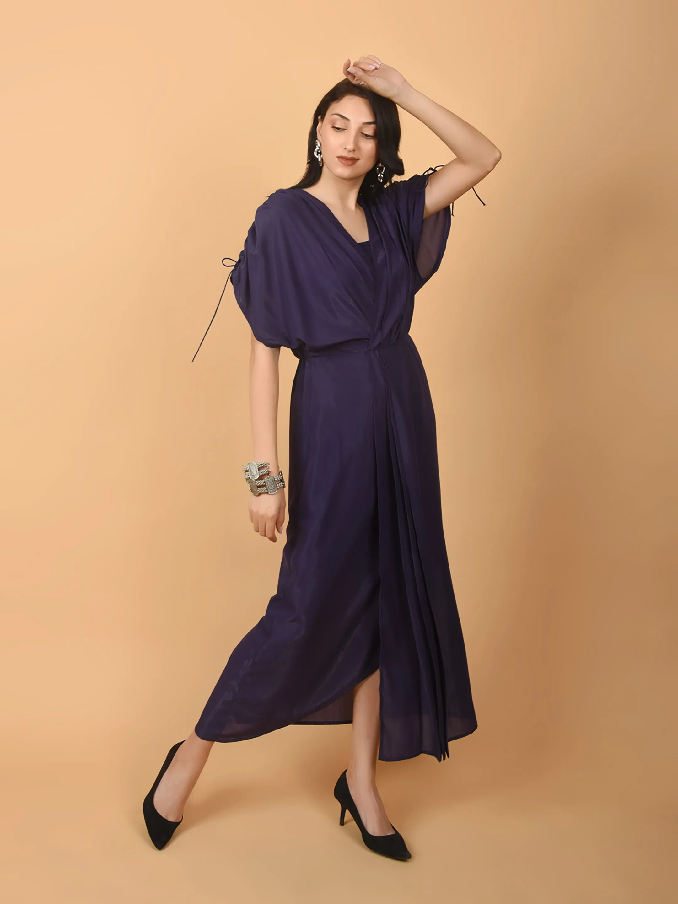 Flawless Purple Party Dress For Women  | BEKKY