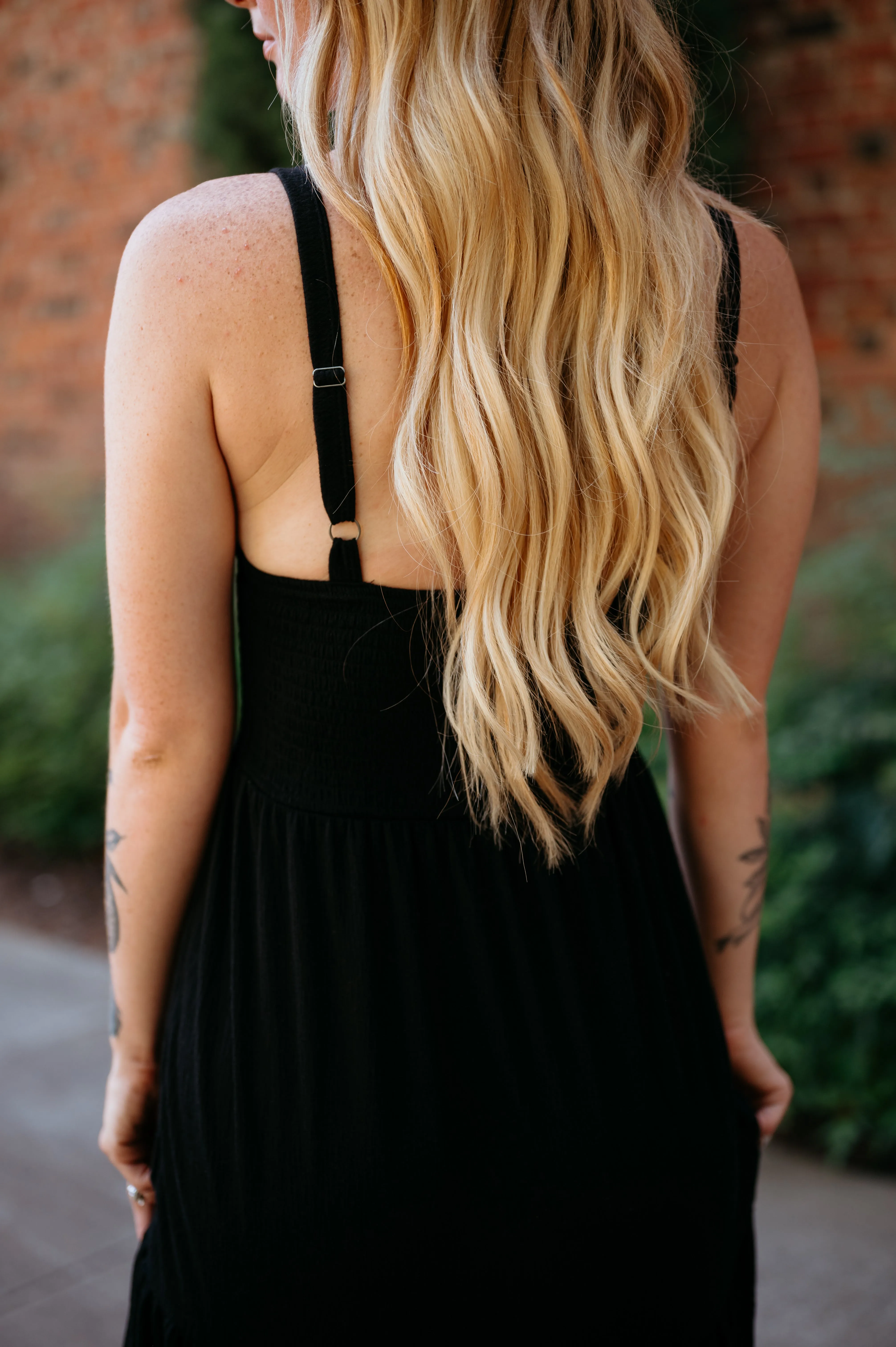 Florence's Smocked Top Tiered Maxi Dress