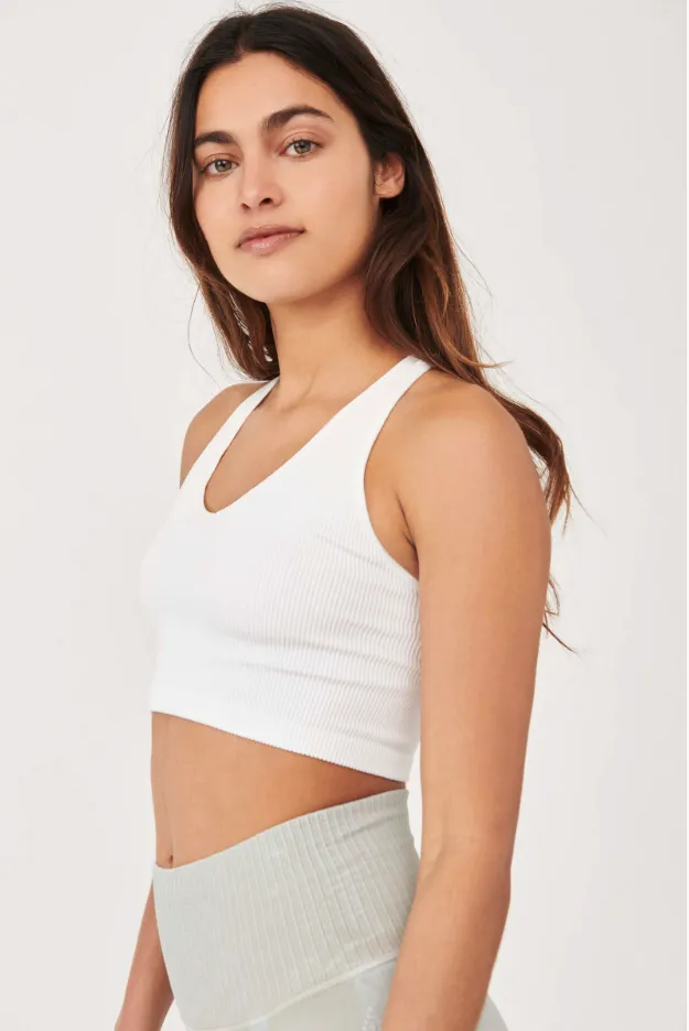 Free People Movement Free Throw Crop - White