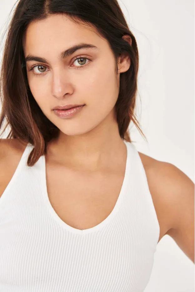 Free People Movement Free Throw Crop - White