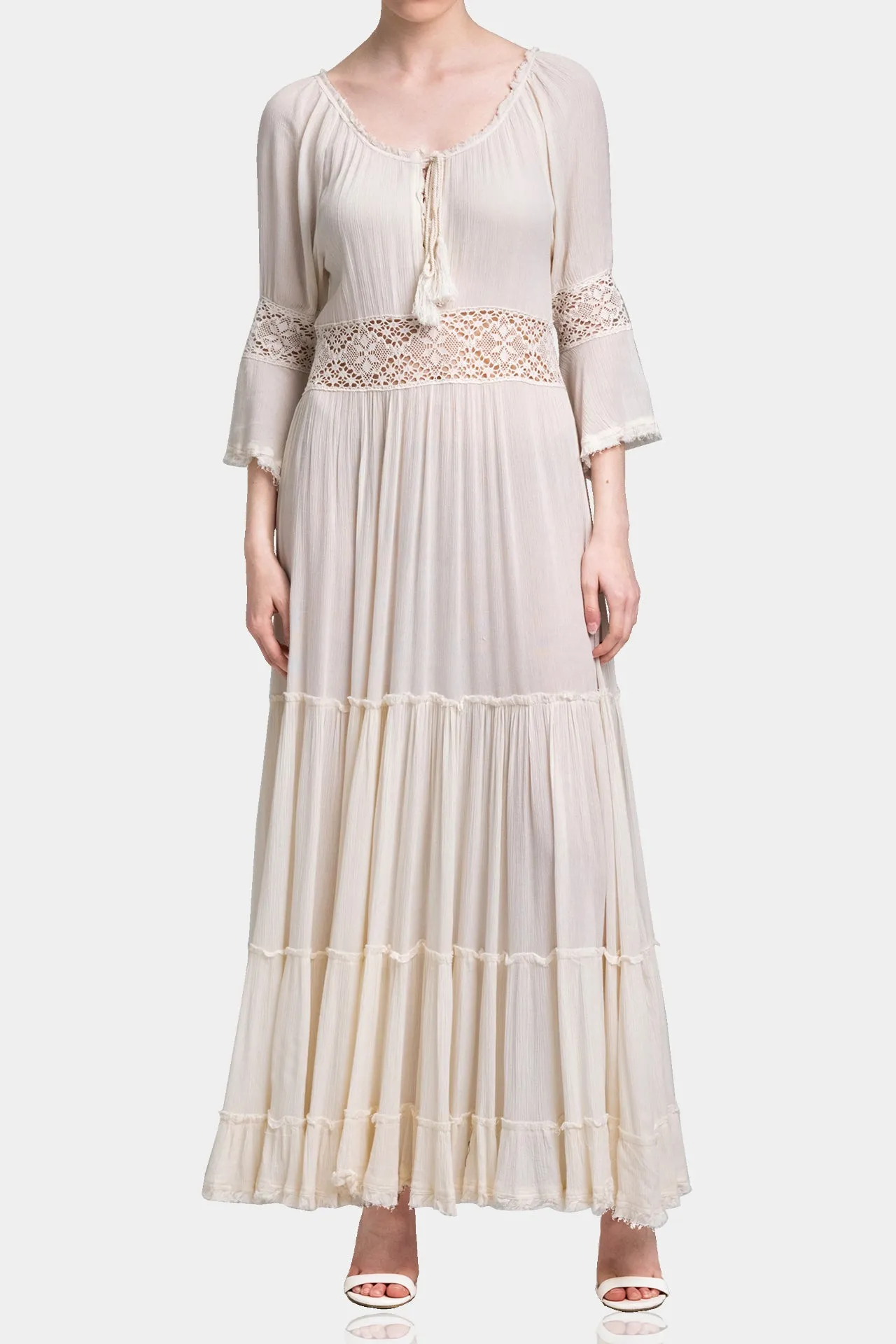 Full Sleeve Pure Cotton Maxi Dress