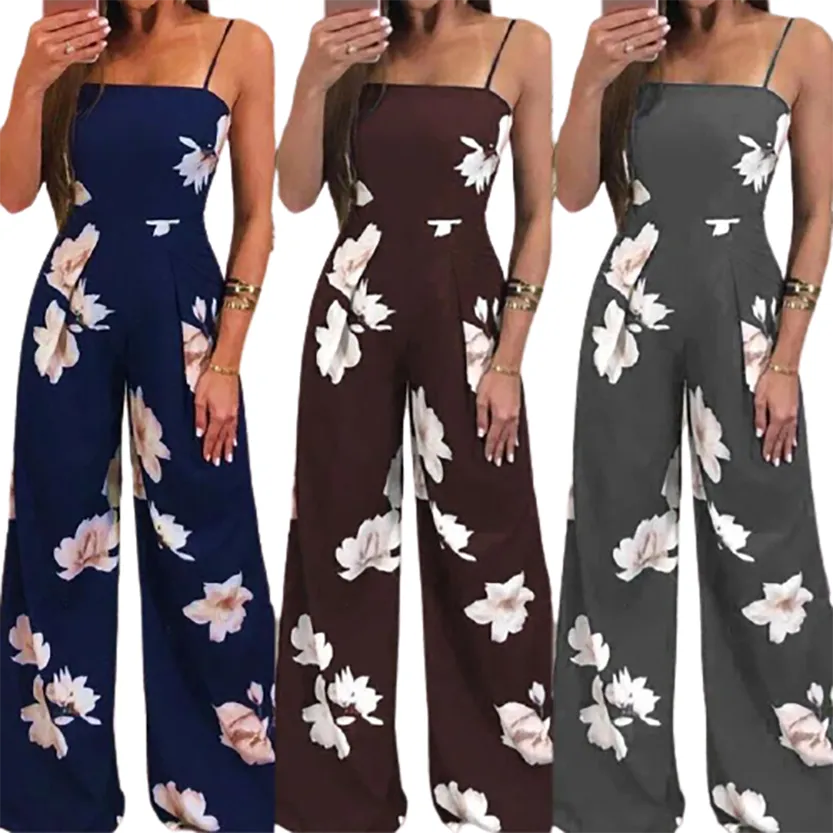 Funki Buys | Pants | Women's Floral Jumpsuit Summer Romper