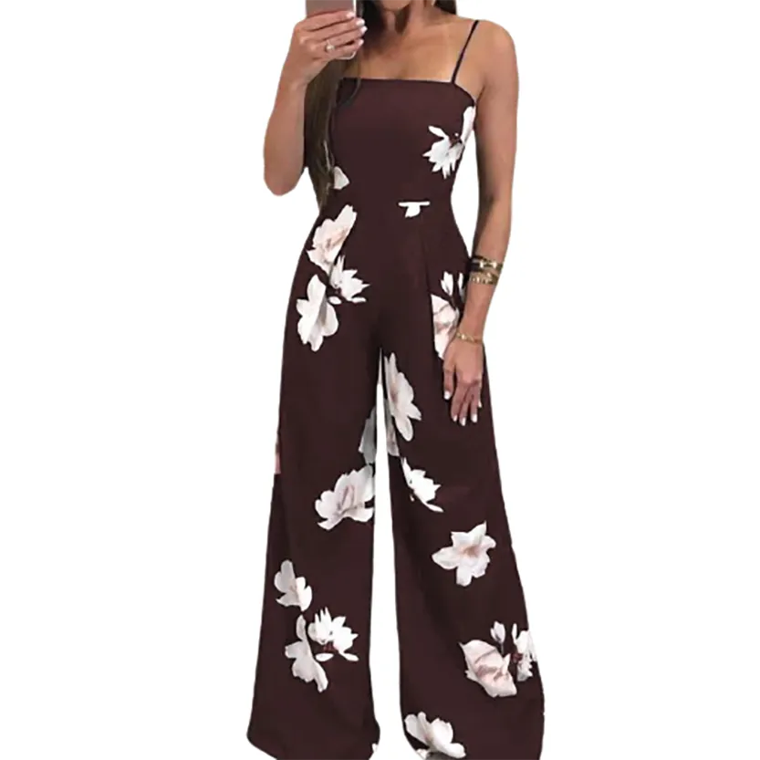 Funki Buys | Pants | Women's Floral Jumpsuit Summer Romper