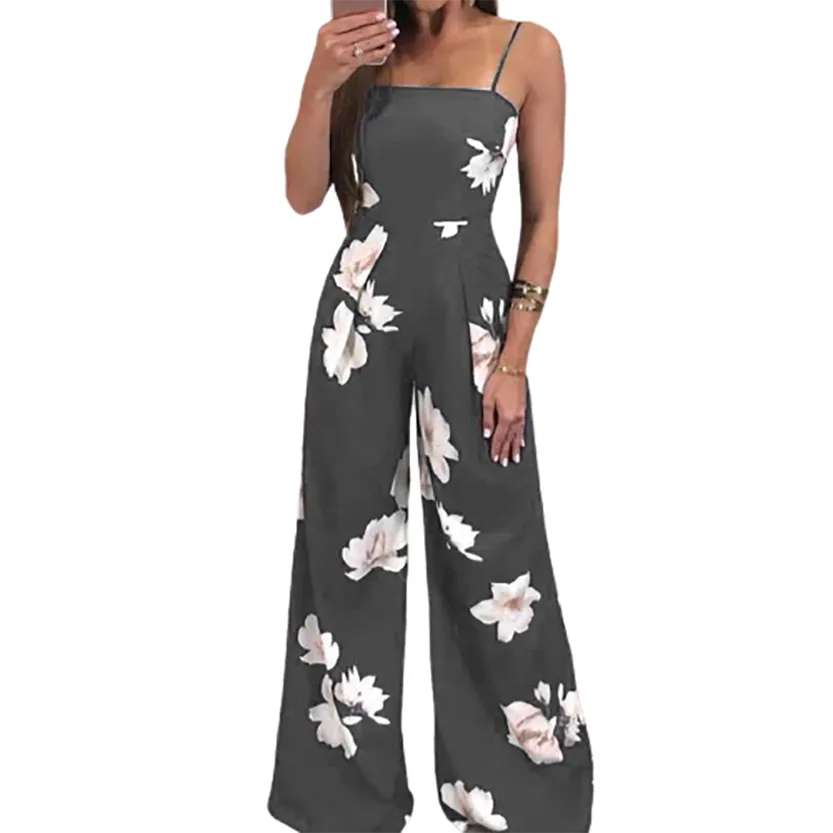 Funki Buys | Pants | Women's Floral Jumpsuit Summer Romper