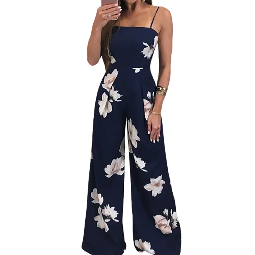 Funki Buys | Pants | Women's Floral Jumpsuit Summer Romper