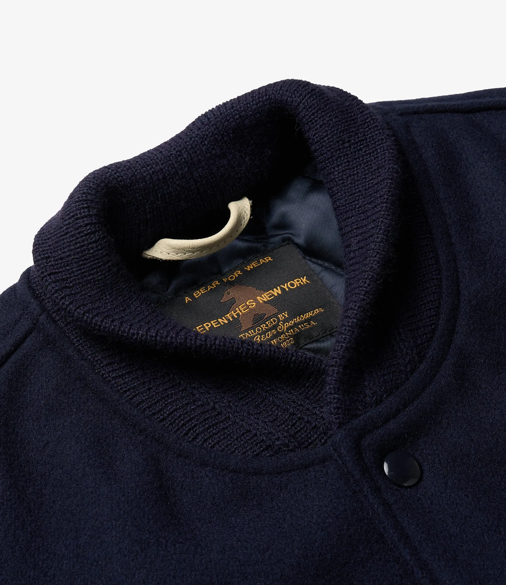 GDP x Golden Bear Varsity Jacket - Navy/Cream