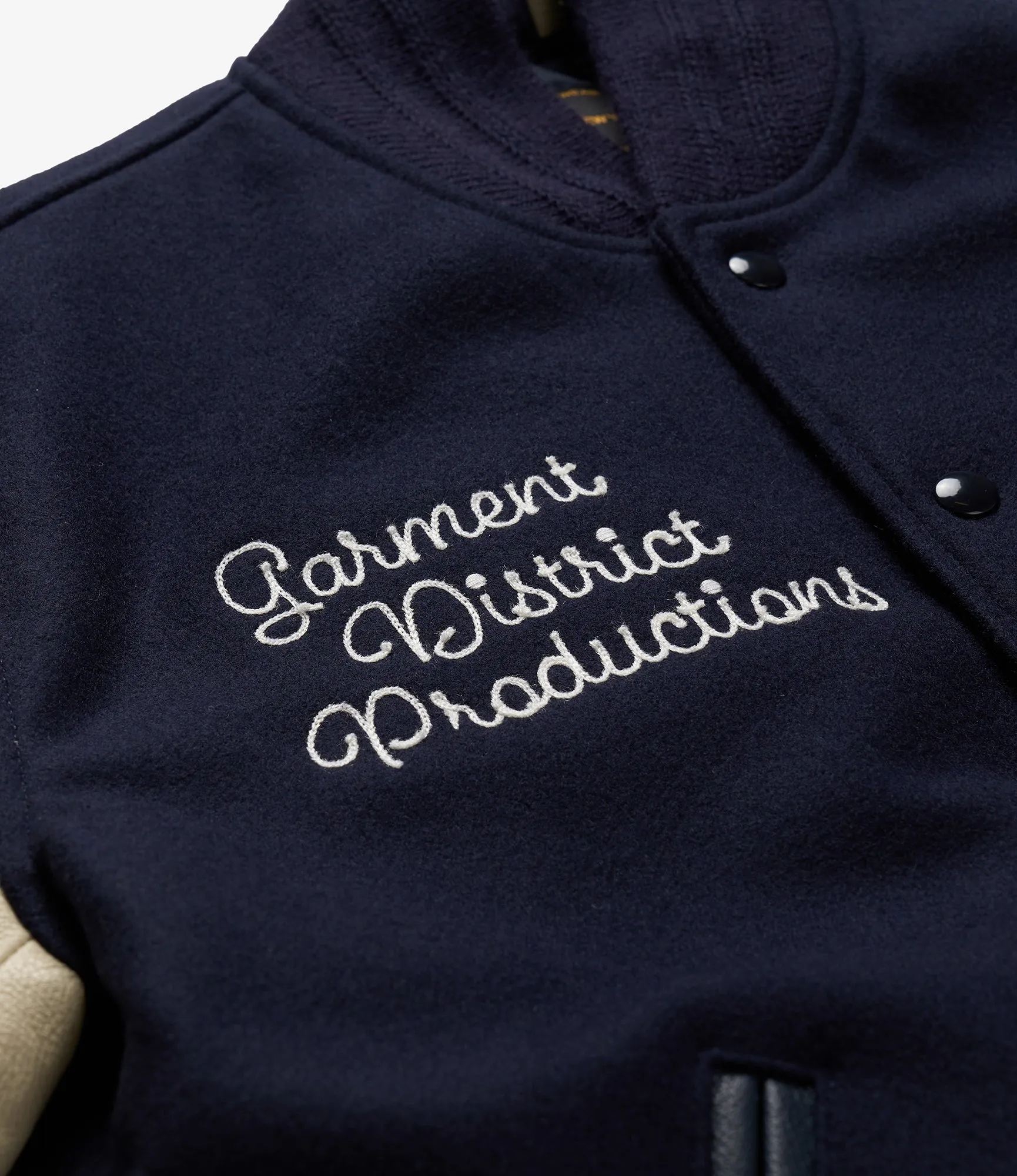 GDP x Golden Bear Varsity Jacket - Navy/Cream